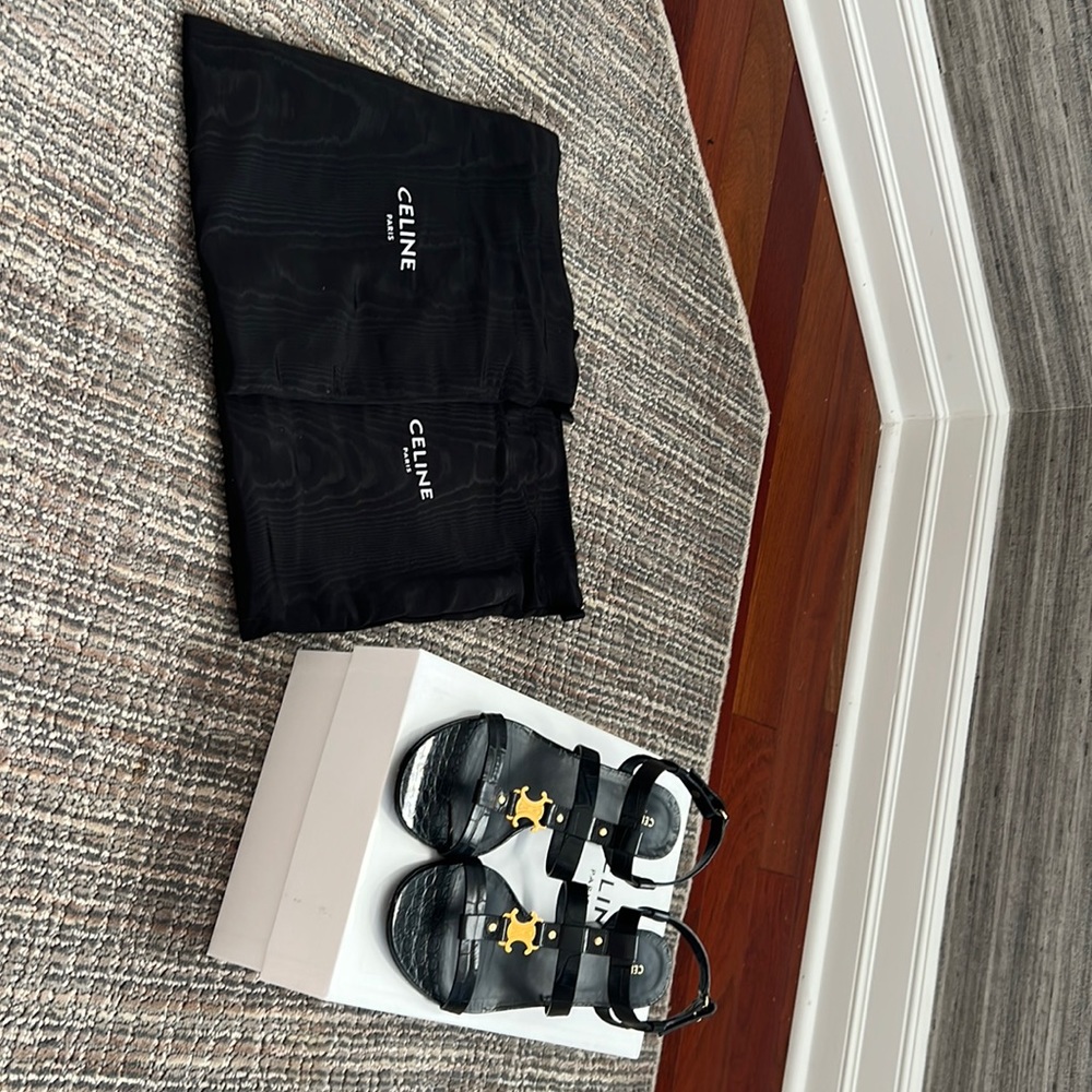 Black Celine Sandals